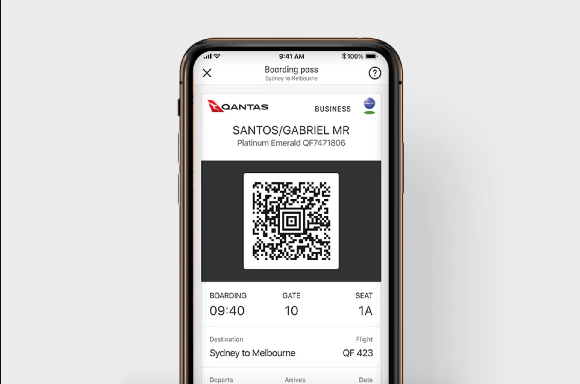 Few simple taps and your boarding pass in on your phone